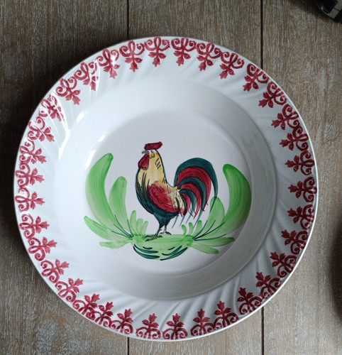 Assiette creuse décoré la - décoré, À