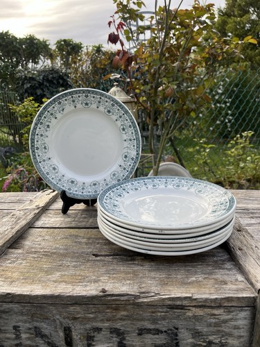 Assiettes plates moulin - plates,