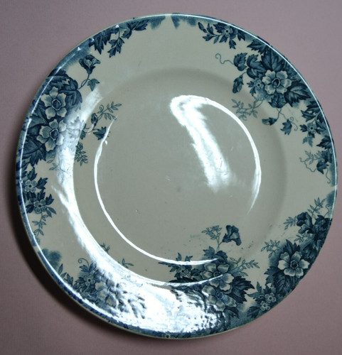 Assiette plate moulin - plate, des