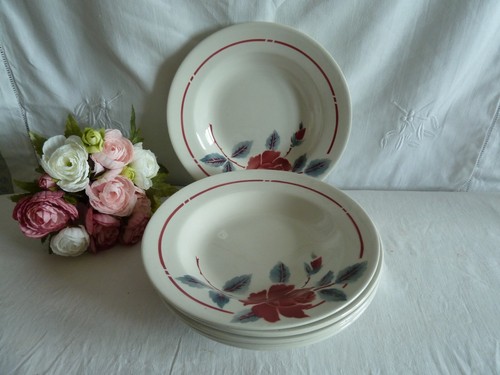Assiettes creuses moulin - 6,